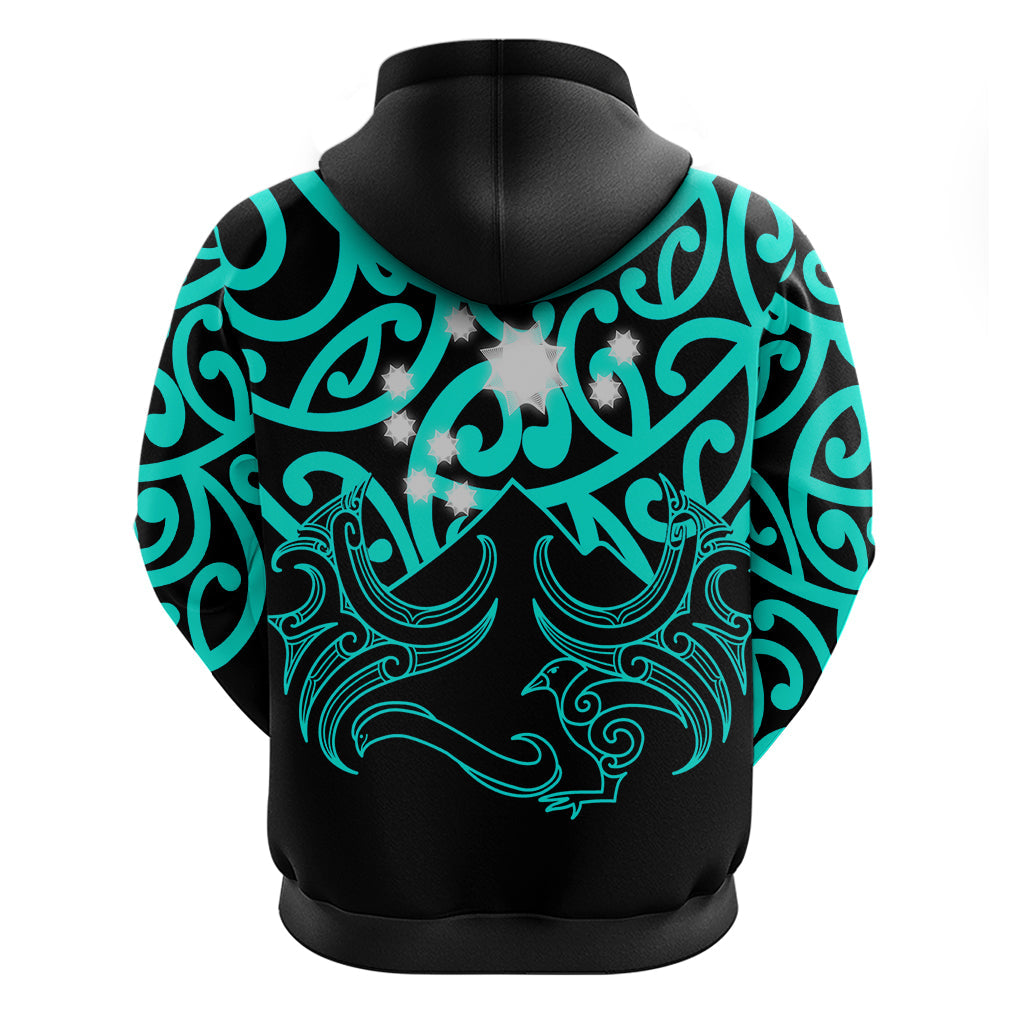 Matariki New Zealand Hoodie Maori New Year Turquoise LT6