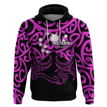 Matariki New Zealand Hoodie Maori New Year Purple LT6