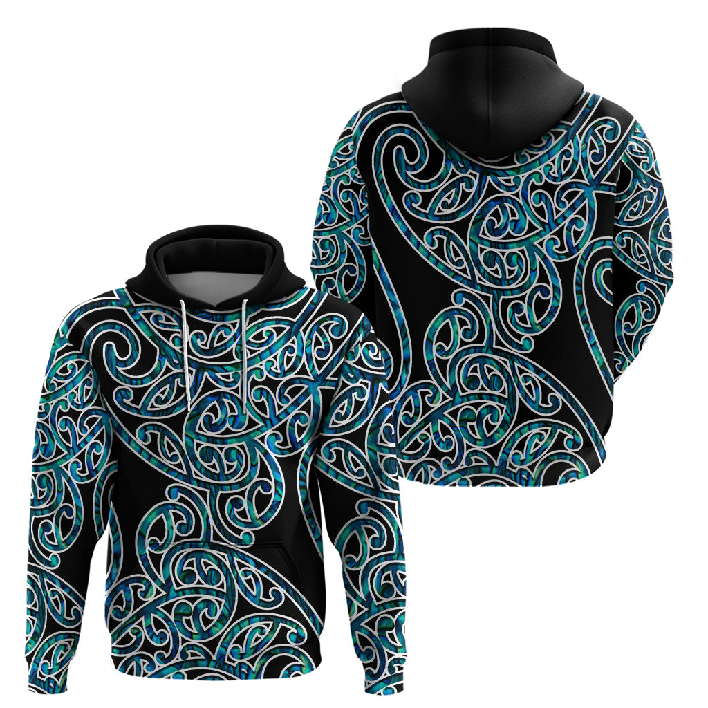 New Zealand Hoodie Maori Pattern Papua Shell LT6