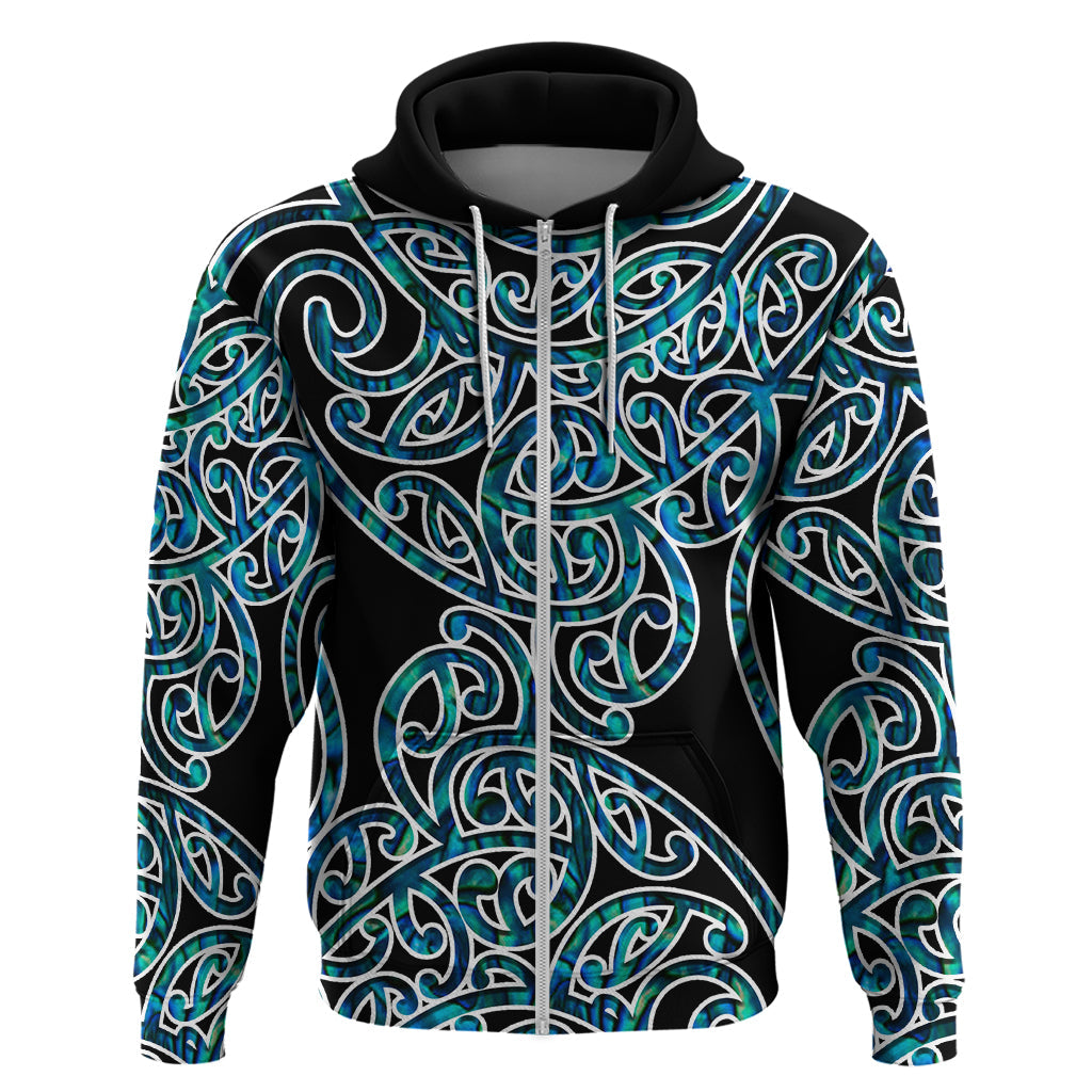 New Zealand Hoodie Maori Pattern Papua Shell LT6