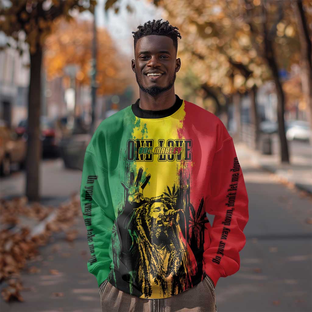 Legend Bob Personalized Sweatshirt Reggae Grunge LT7