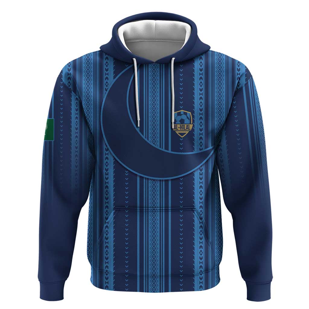 Saudi Football Al Zaeem Custom Hoodie Crescent Moon LT7