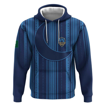 Saudi Football Al Zaeem Custom Hoodie Crescent Moon LT7