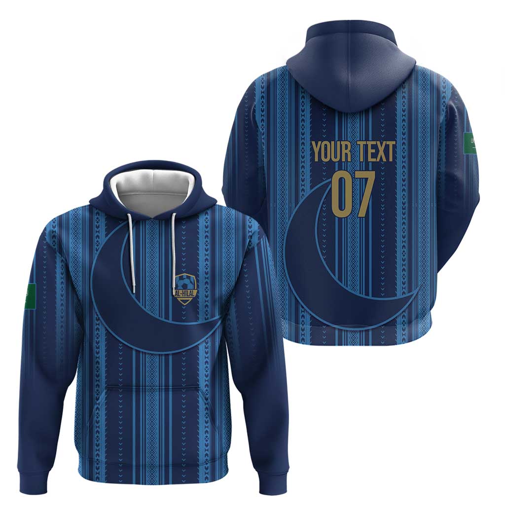Saudi Football Al Zaeem Custom Hoodie Crescent Moon LT7