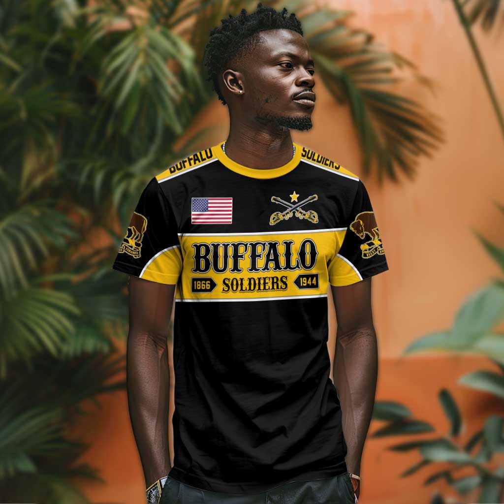Personalised Buffalo Soldiers T shirt History of Heroes LT7