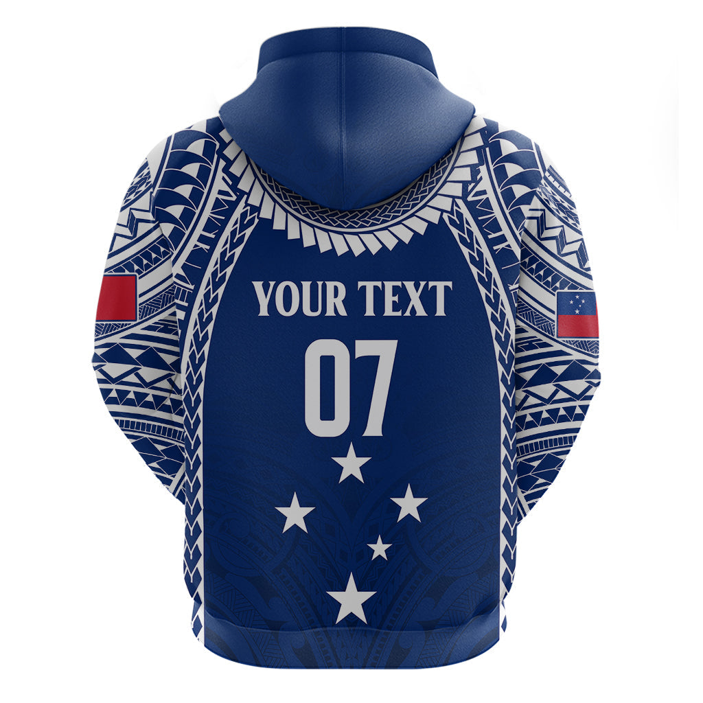 Personalised Samoa Rugby Hoodie WC 2023 Champions LT7