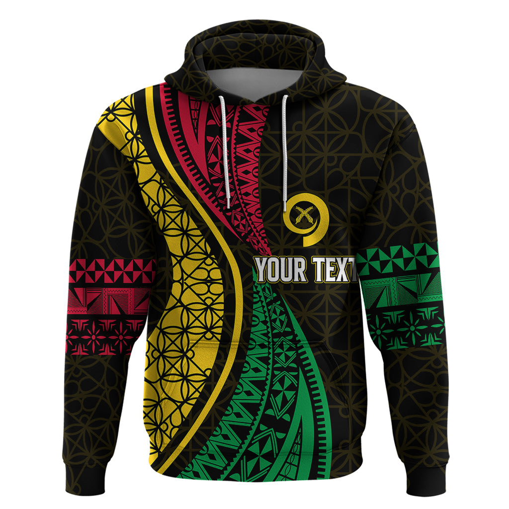 Personalised Vanuatu Hoodie Melanesian Sand Drawing Mixed - Ni Van and Proud LT7