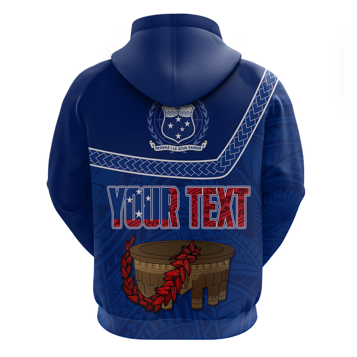 Custom Samoa Independence Day Hoodie Kava And Ula Fala - Sail With Faith LT7