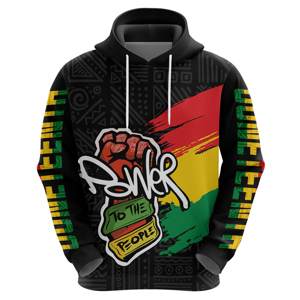 Juneteenth Hoodie Power To The People LT7