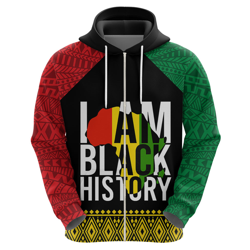 Juneteenth Hoodie Mix African Pattern I Am Black History LT7