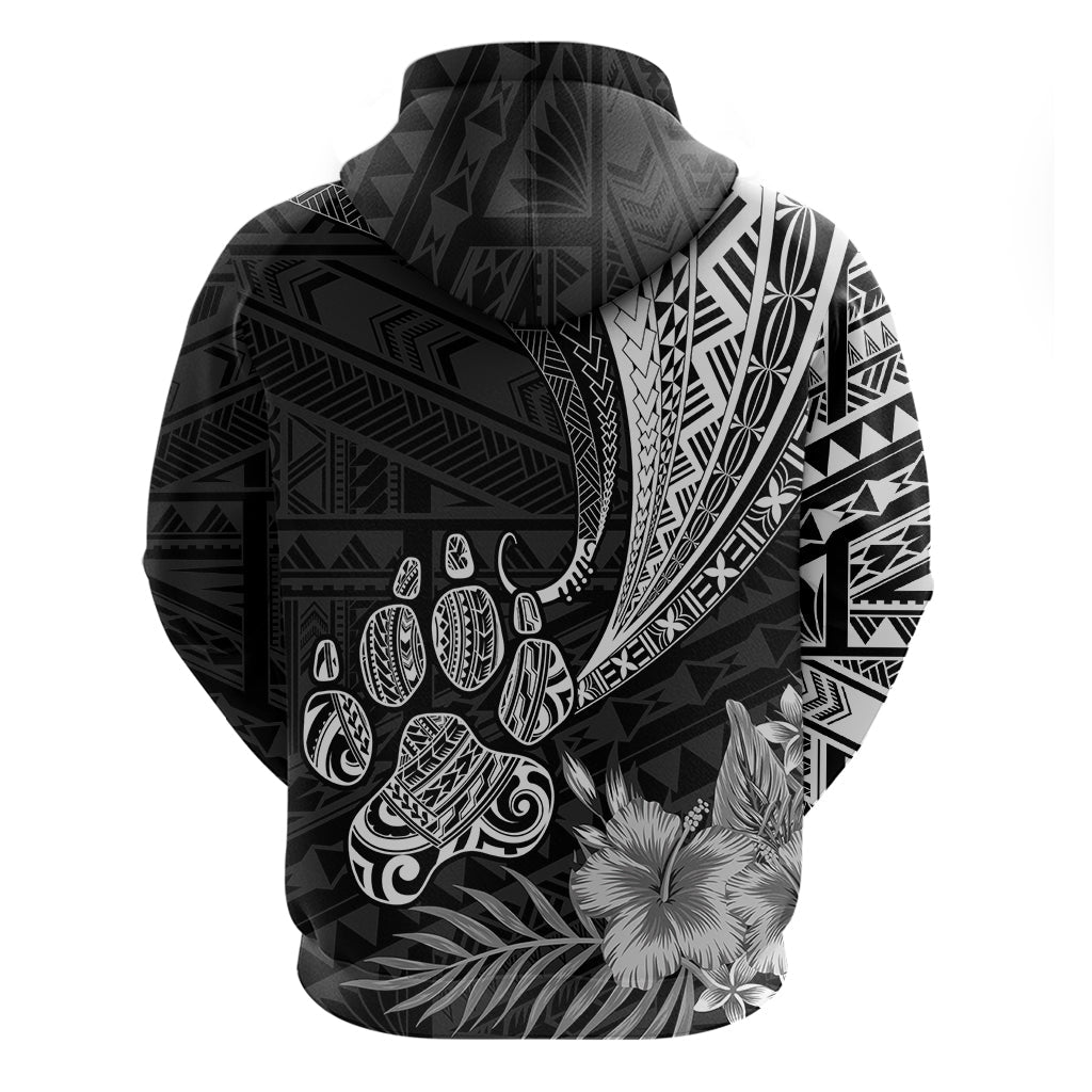 Personalised Polynesian Hoodie Bulldog With Polynesian Patterns LT7