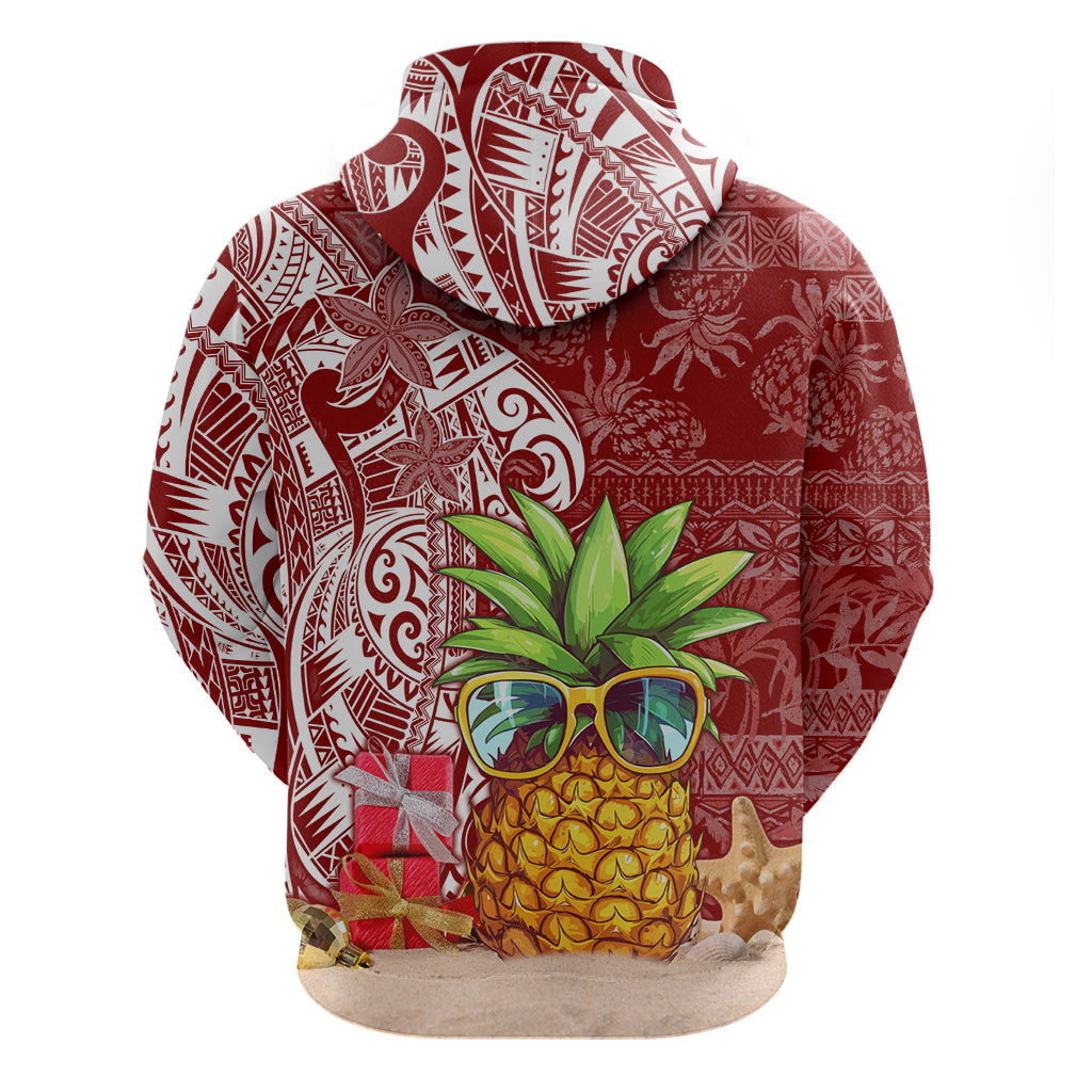 Mele Kalikimaka Hawaii Christmas Hoodie Pineapple Party LT7