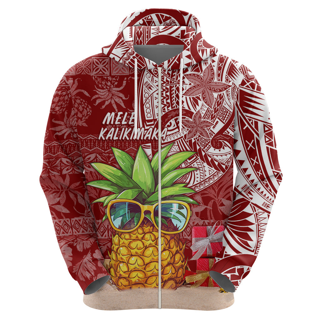 Mele Kalikimaka Hawaii Christmas Hoodie Pineapple Party LT7