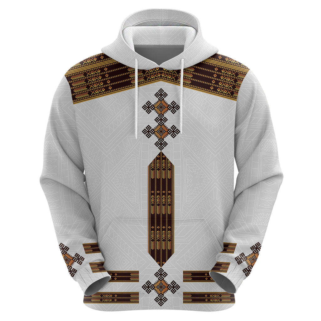 Eritrea Hoodie Tilet Habesha Style White LT7