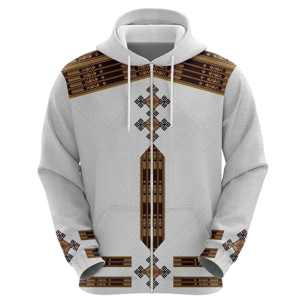 Eritrea Hoodie Tilet Habesha Style White LT7