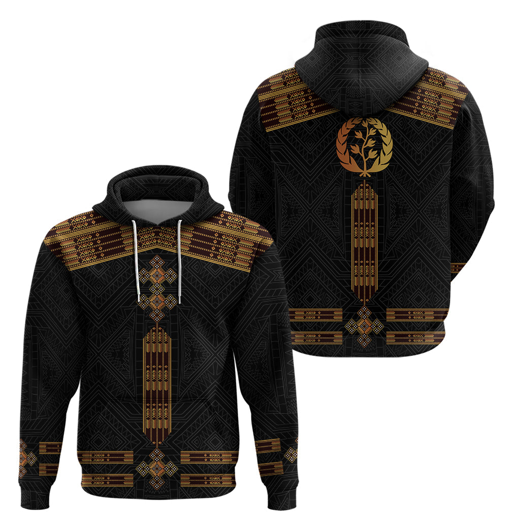 Eritrea Hoodie Tilet Habesha Style Black LT7