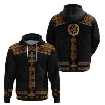 Eritrea Hoodie Tilet Habesha Style Black LT7