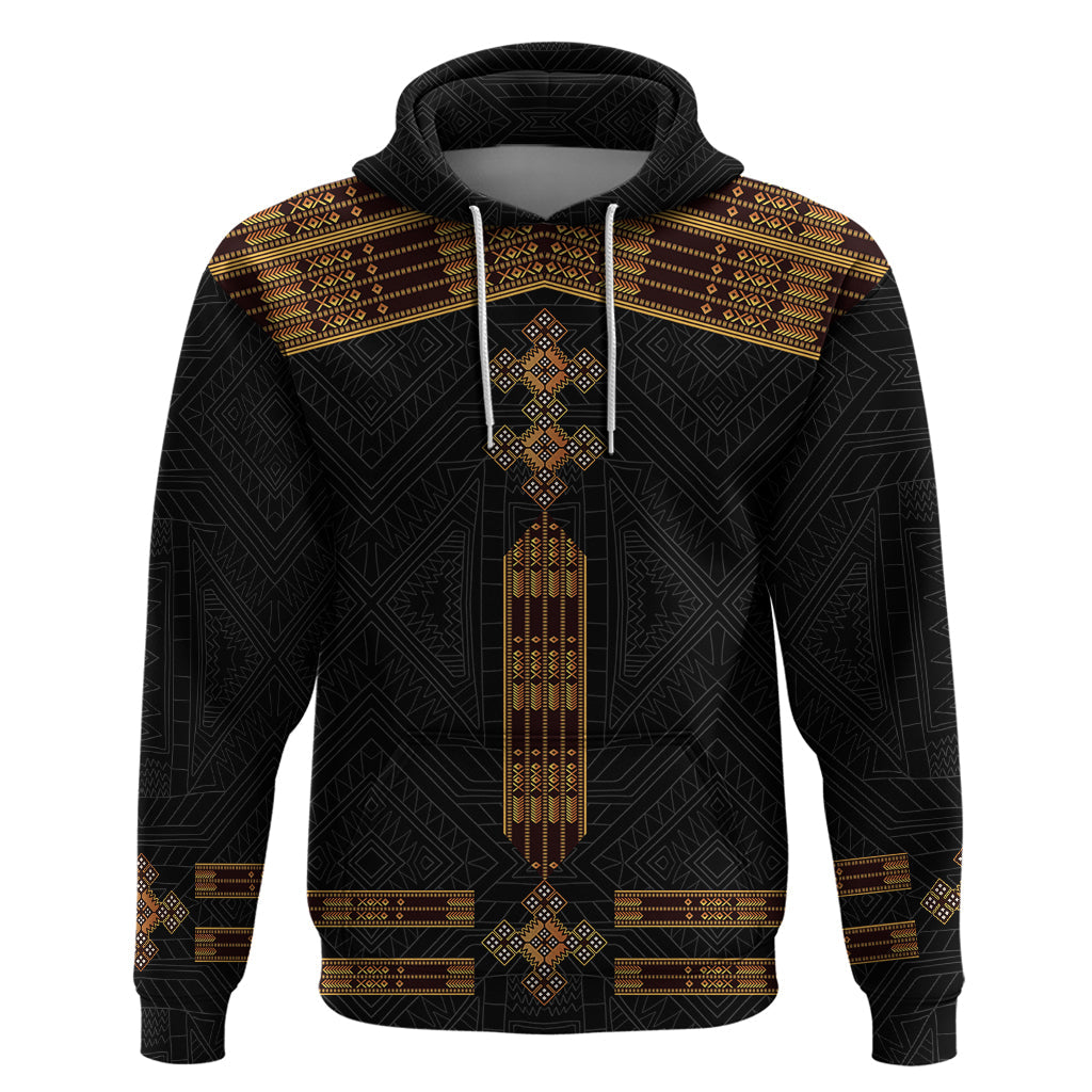 Eritrea Hoodie Tilet Habesha Style Black LT7