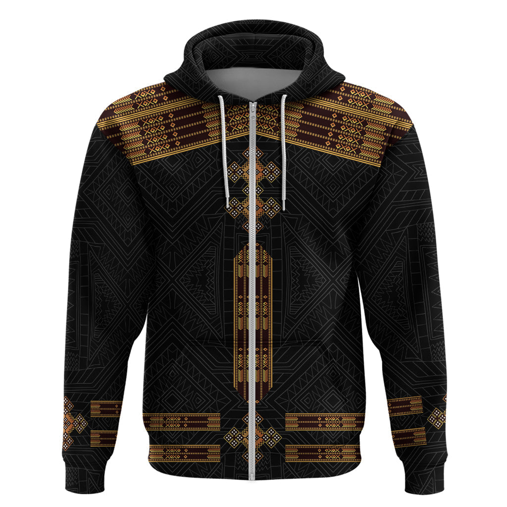 Eritrea Hoodie Tilet Habesha Style Black LT7