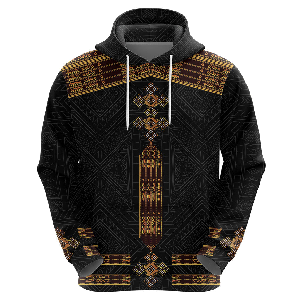 Eritrea Hoodie Tilet Habesha Style Black LT7