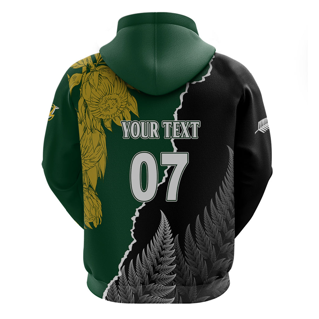 Personalised New Zealand Vs South Africa Rugby Hoodie Rivals Dynamics LT7