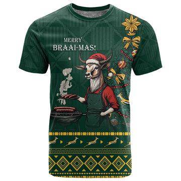 Personalised South Africa T shirt Springbok Christmas Braai LT7