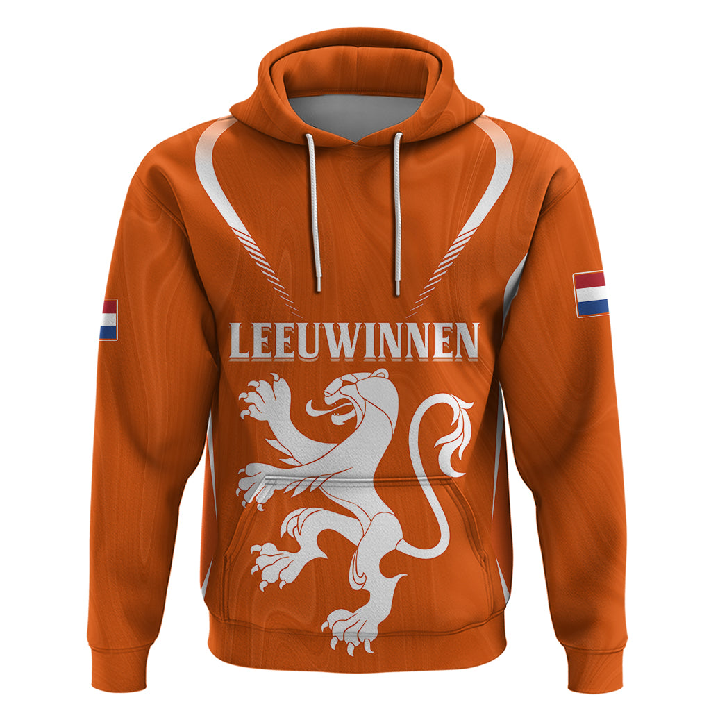 Personalised Netherlands Football Hoodie Lionesses World Cup 2023 LT7