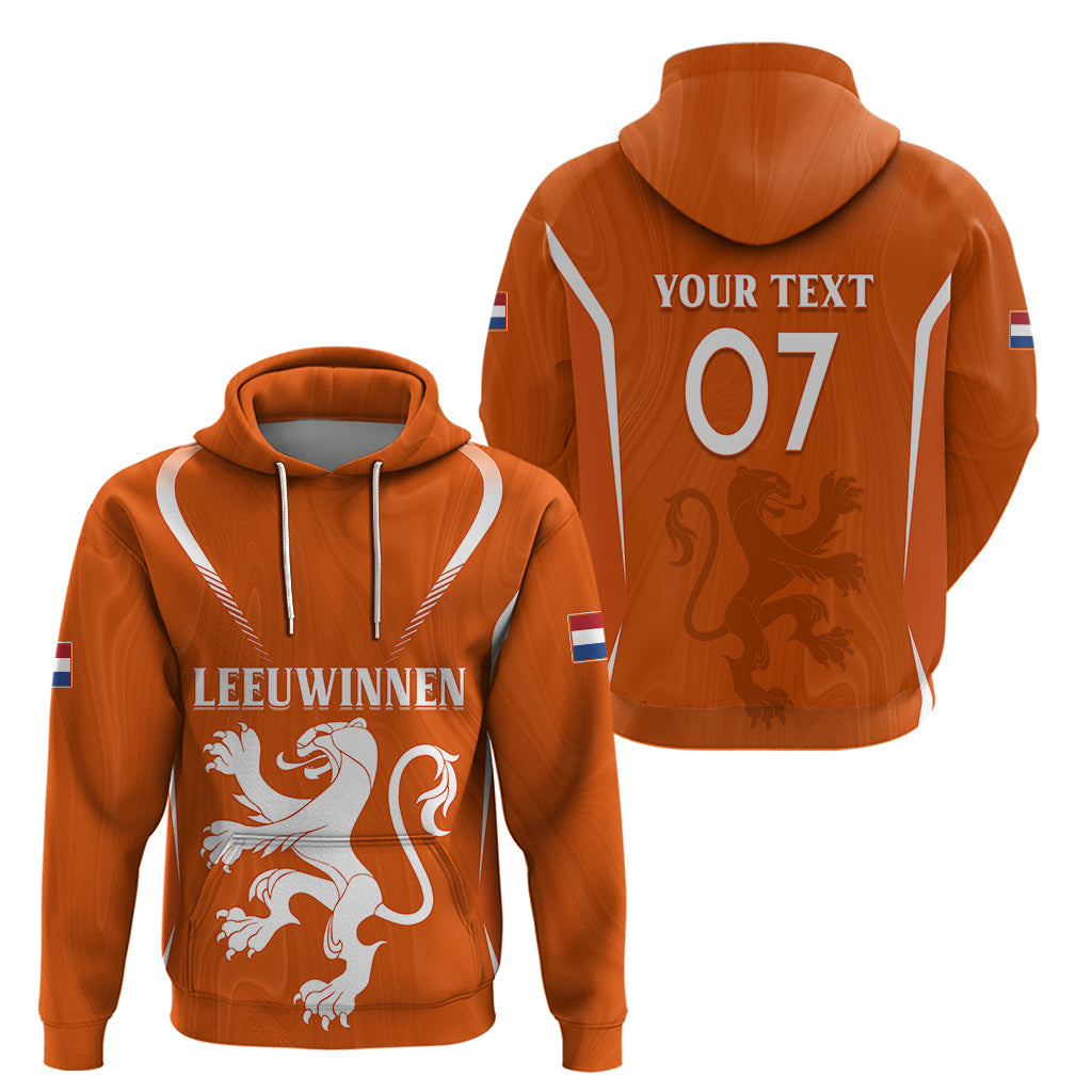 Personalised Netherlands Football Hoodie Lionesses World Cup 2023 LT7