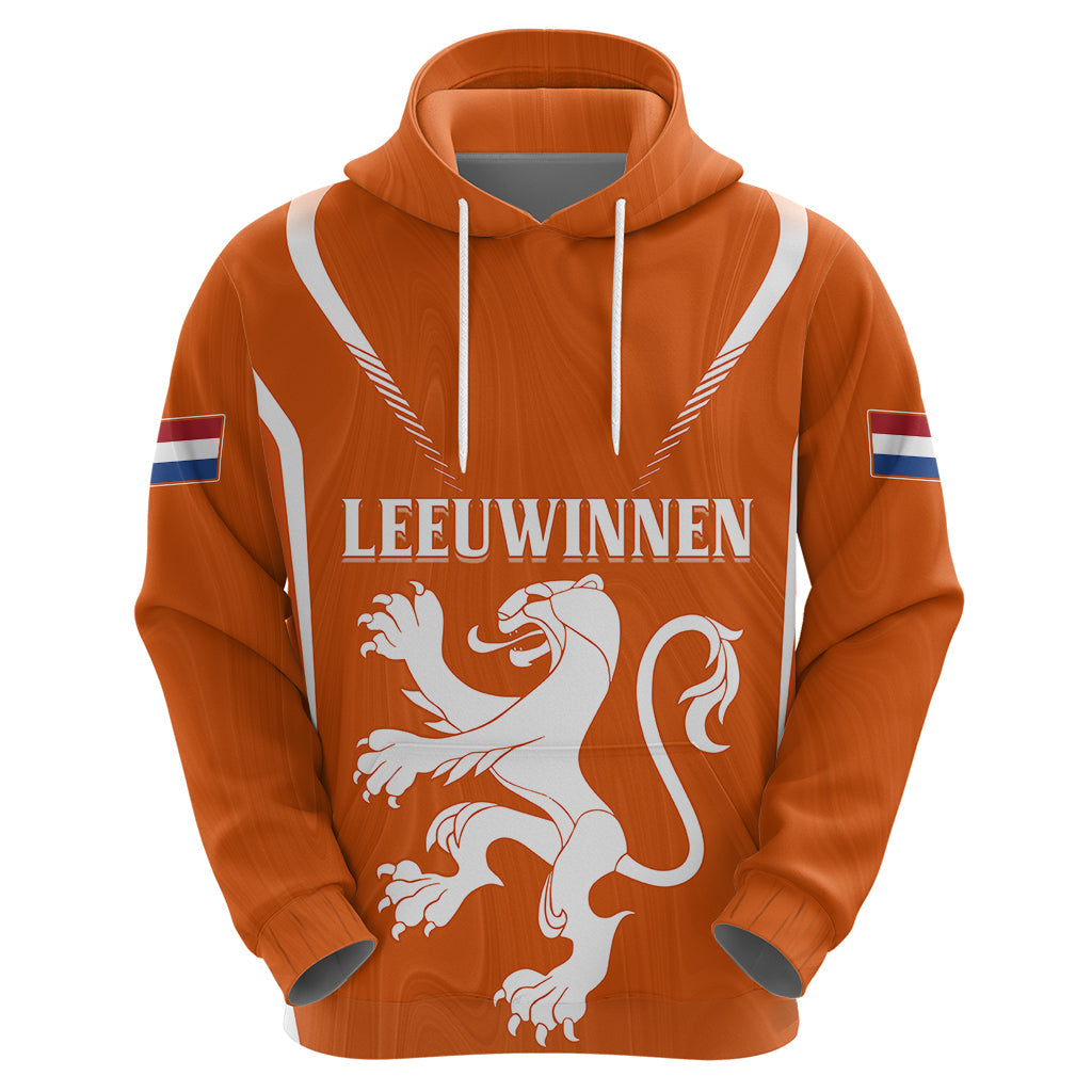 Personalised Netherlands Football Hoodie Lionesses World Cup 2023 LT7
