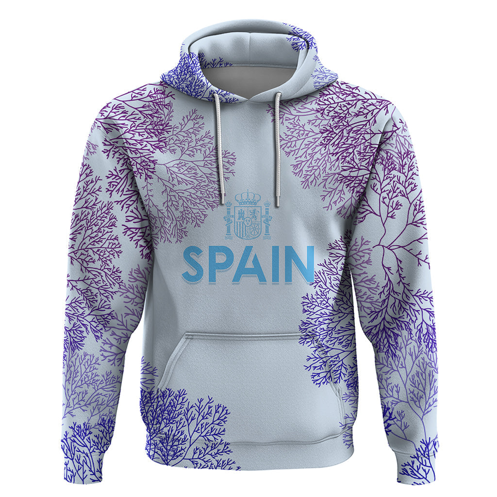 Personalised Spain Football Hoodie Coral Reef Jersey Replica Inspired LT7
