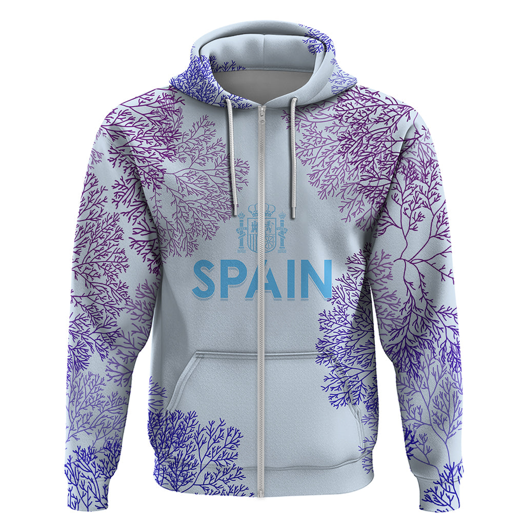 Personalised Spain Football Hoodie Coral Reef Jersey Replica Inspired LT7