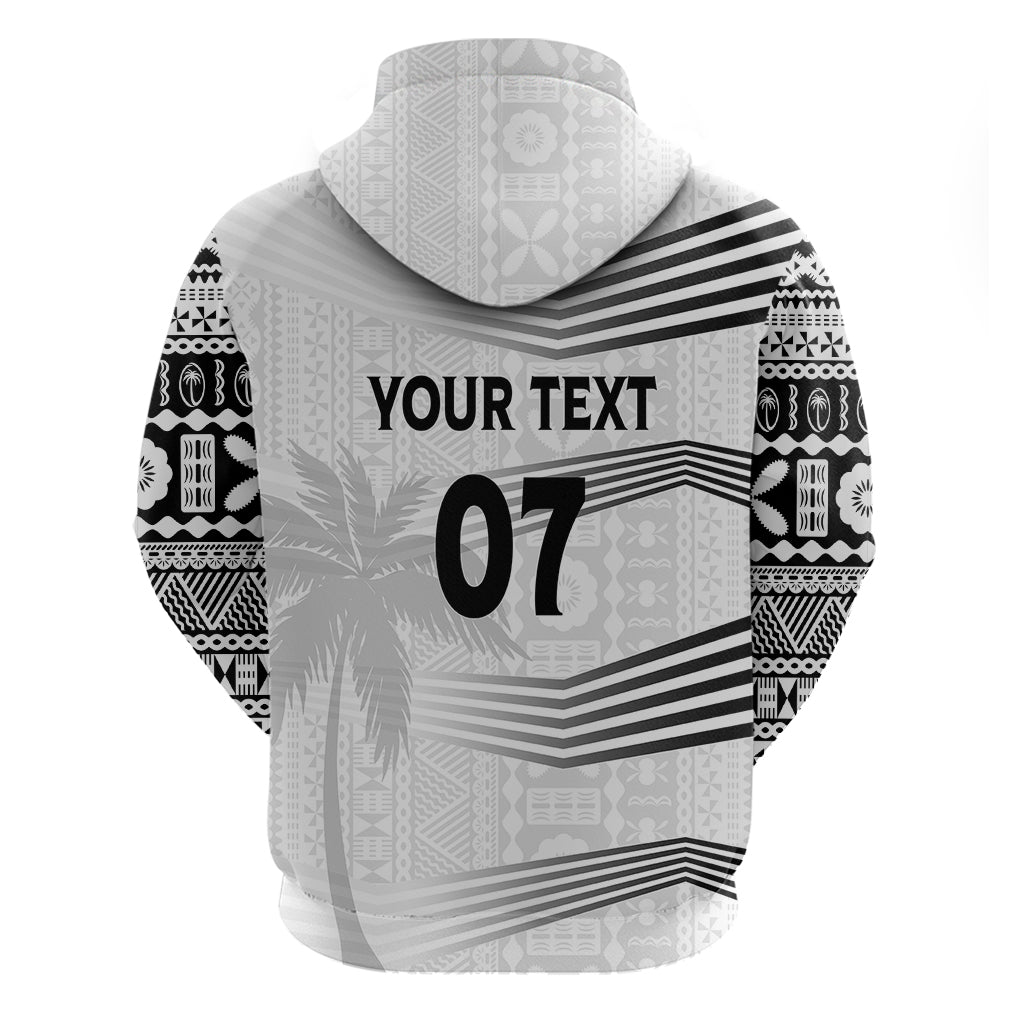 Personalised Fiji Rugby Hoodie Kaiviti WC 2023 Jersey Replica - White LT7