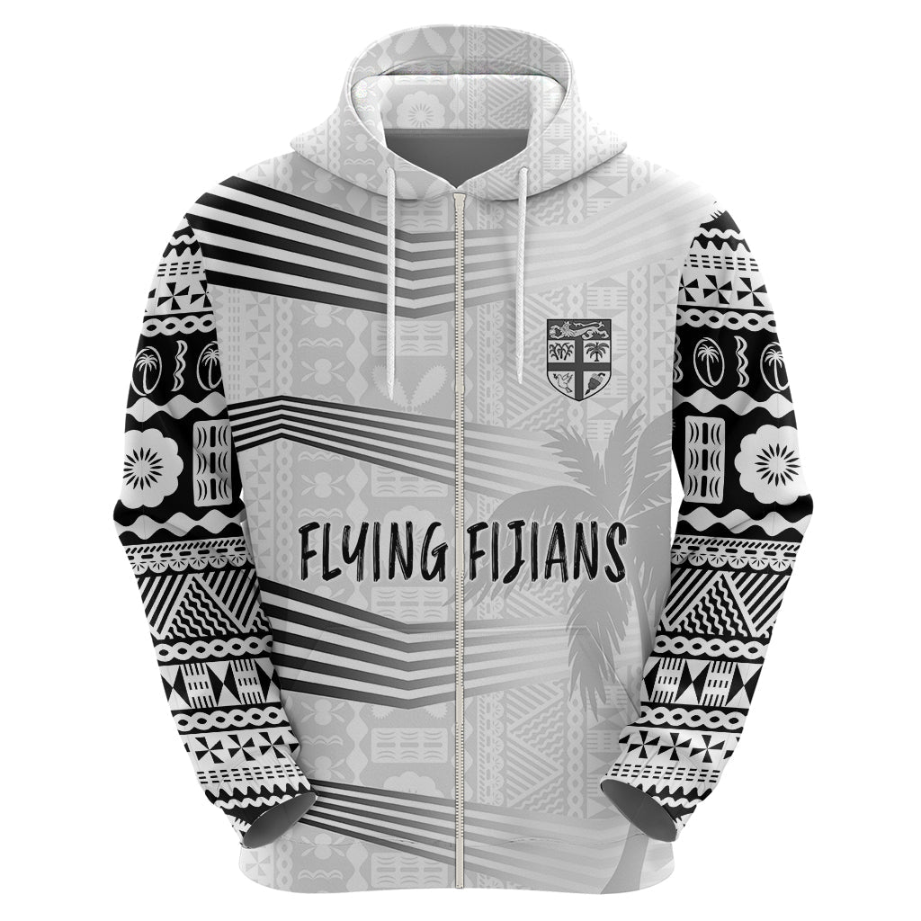 Personalised Fiji Rugby Hoodie Kaiviti WC 2023 Jersey Replica - White LT7