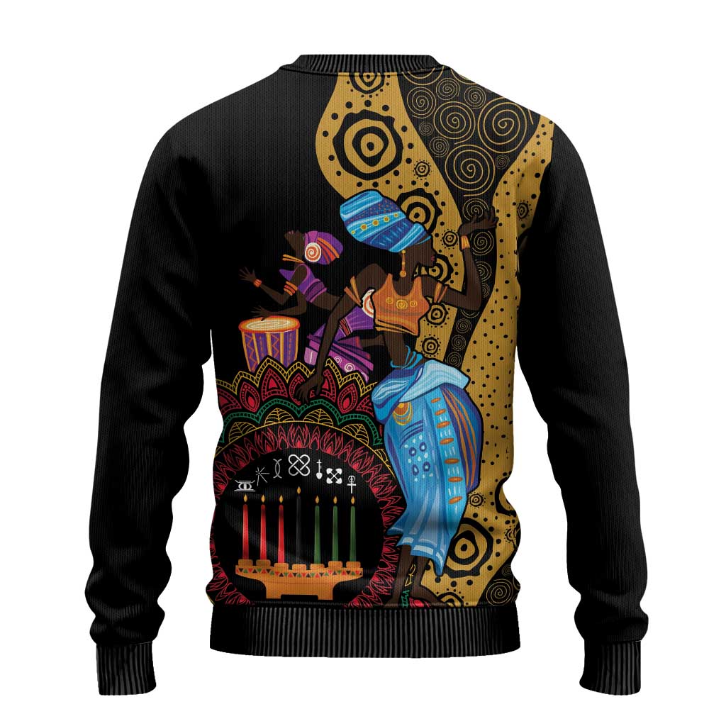 Happy Kwanzaa African Ugly Christmas Sweater Tribal Dance LT7