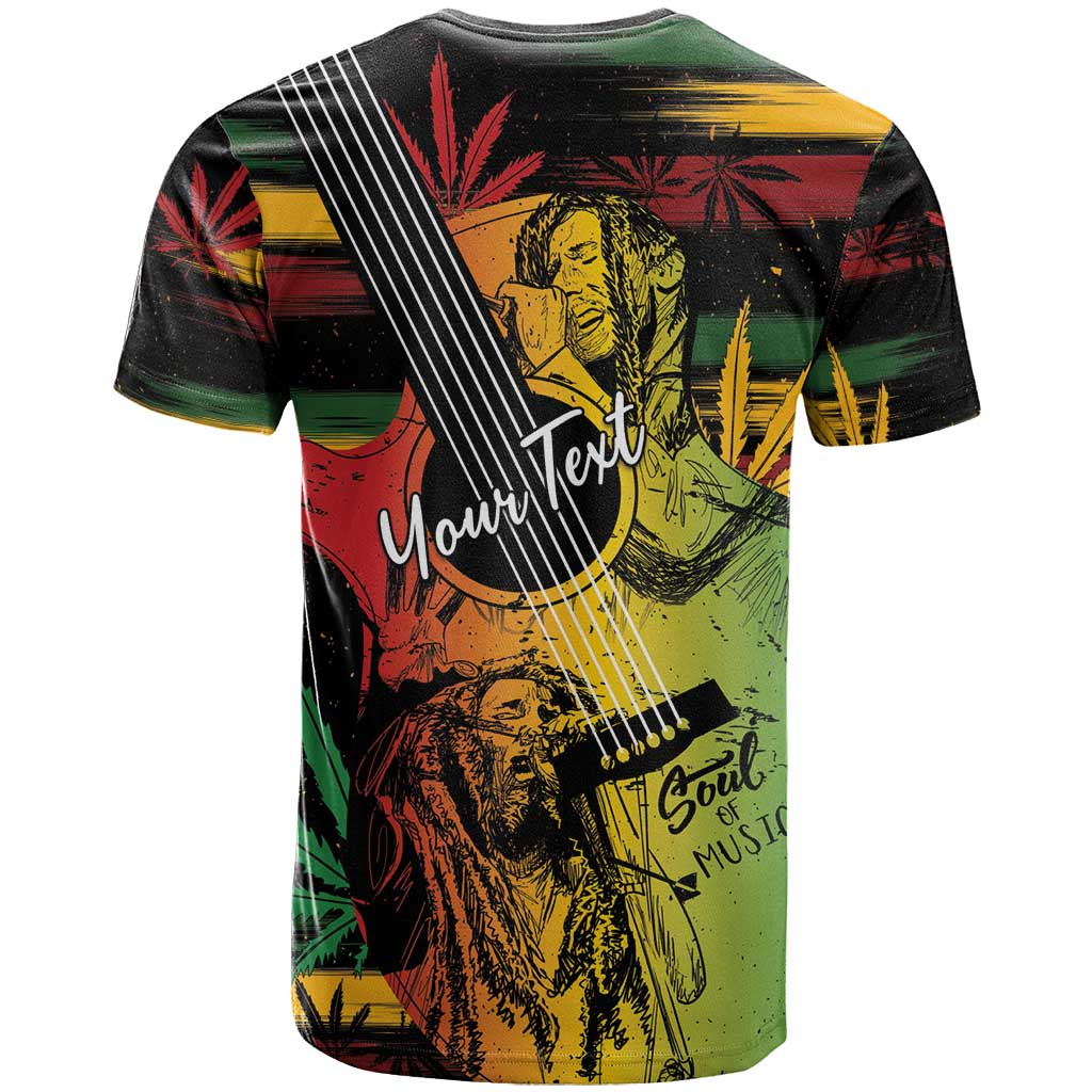 Personalised Afro Reggae T shirt Soul of Music Sketch Style LT7