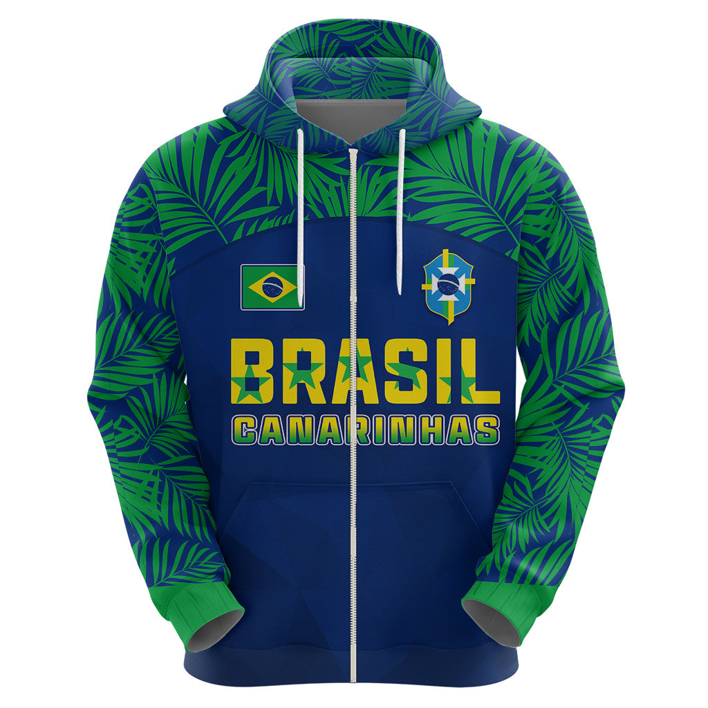 Personalised Brazil Football Hoodie Women's WC 2023 Selecao LT7