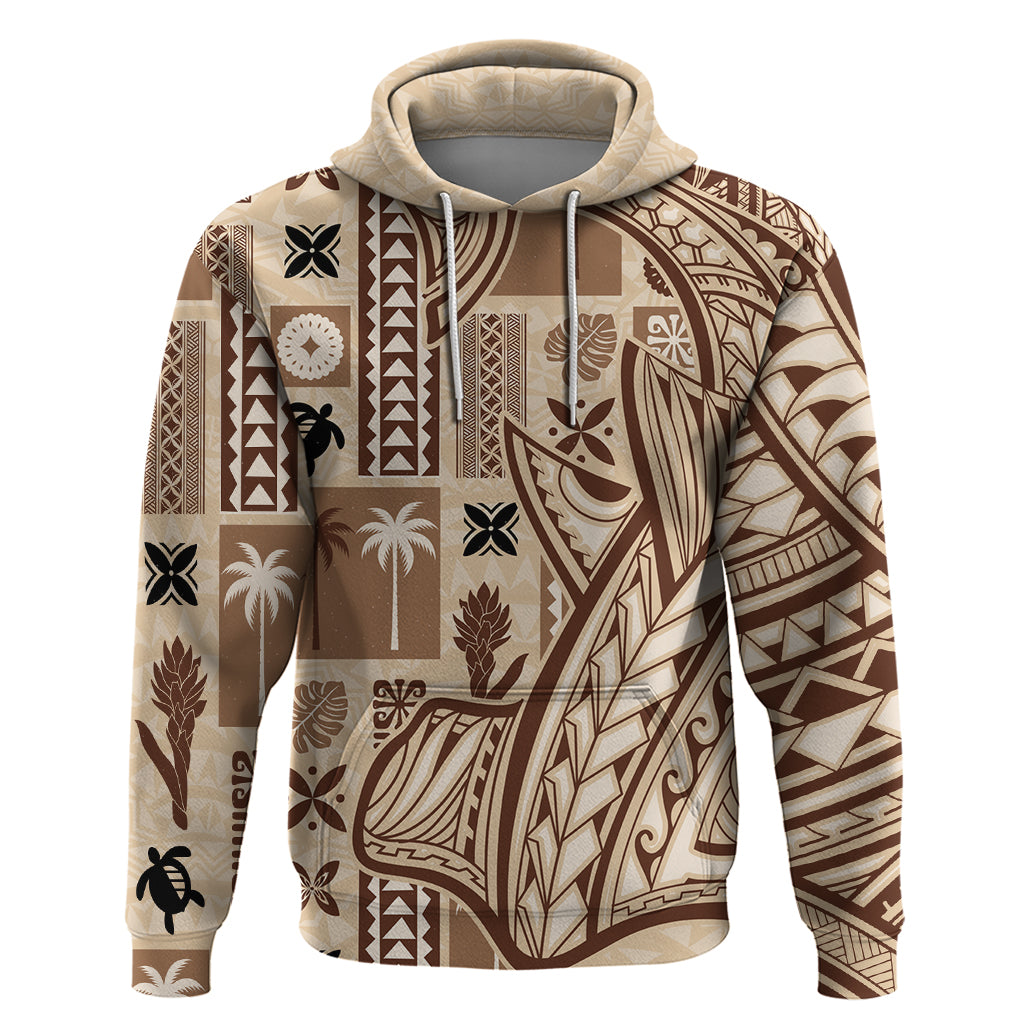 Samoa Tapa Hoodie Siapo Mix Tatau Patterns LT7