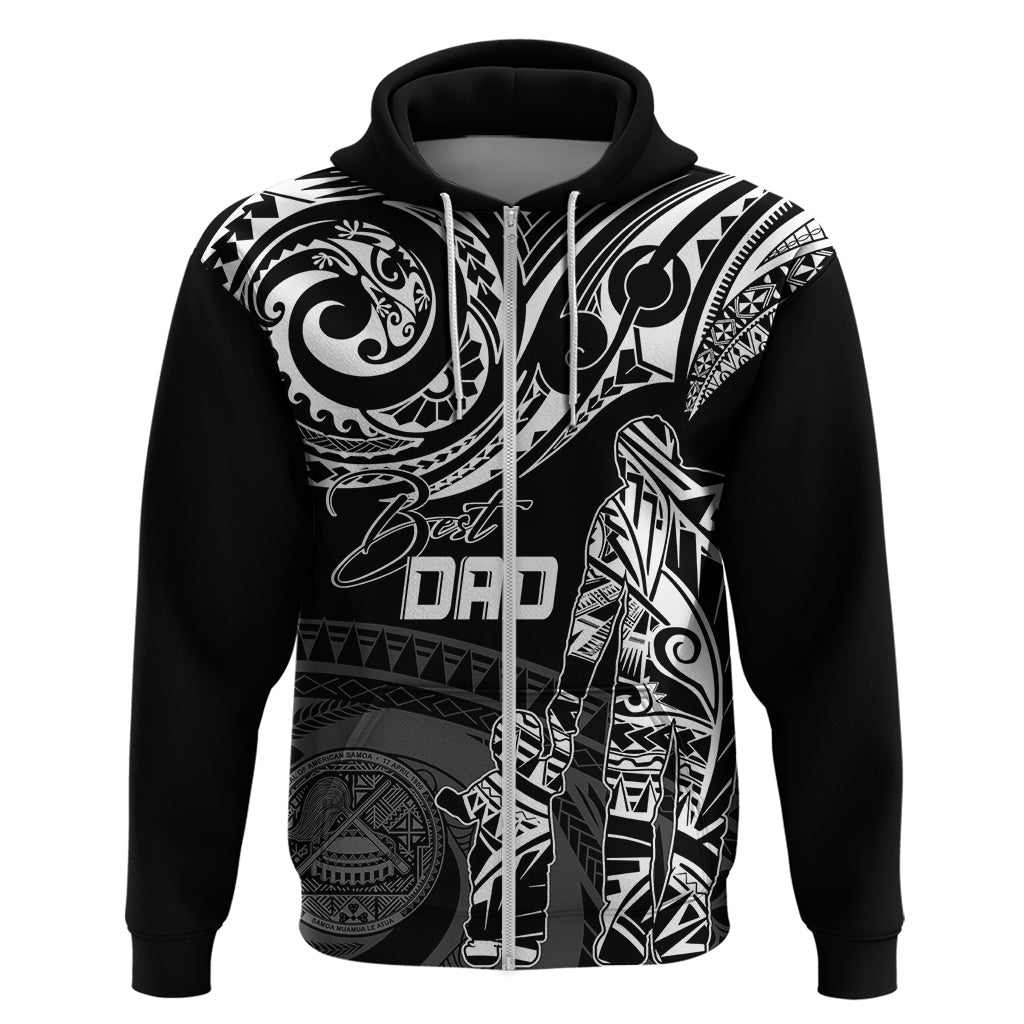Personalised Father's Day American Samoa Hoodie Polynesian Dad & Kid LT7