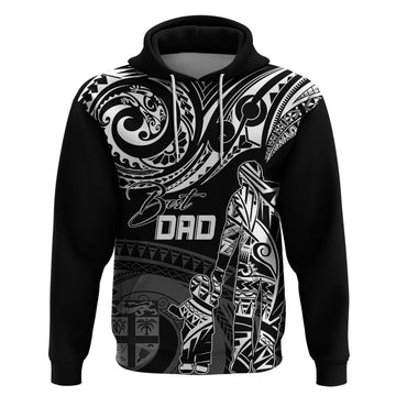 Personalised Father's Day Fiji Hoodie Polynesian Dad & Kid LT7