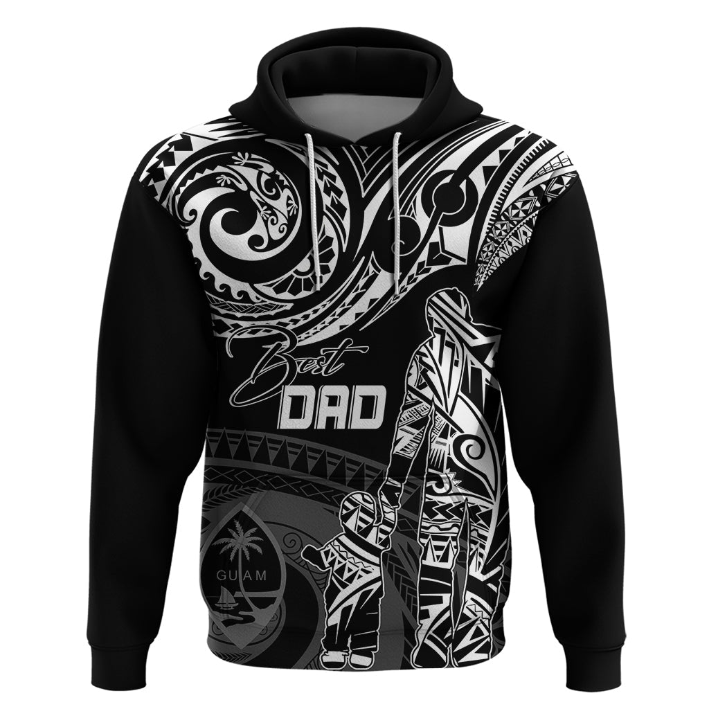 Personalised Father's Day Guam Hoodie Polynesian Dad & Kid LT7