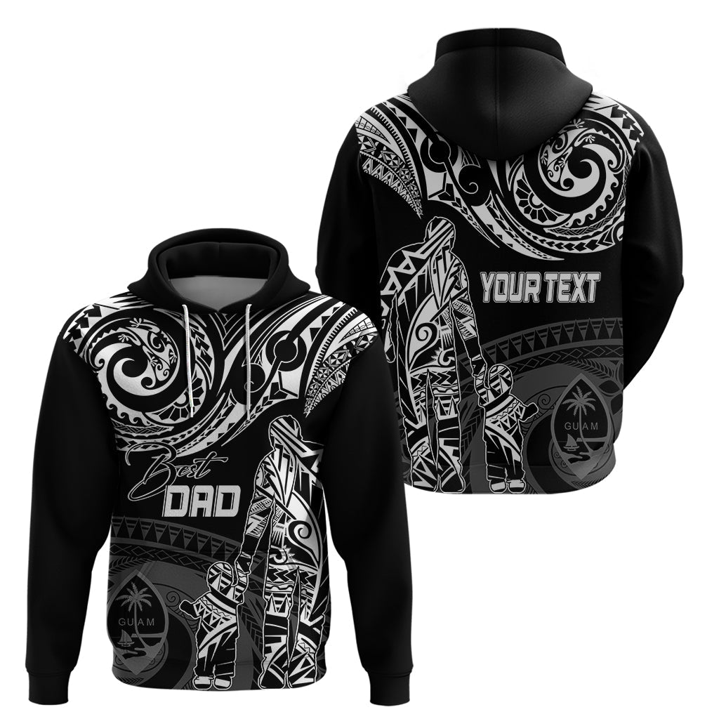 Personalised Father's Day Guam Hoodie Polynesian Dad & Kid LT7
