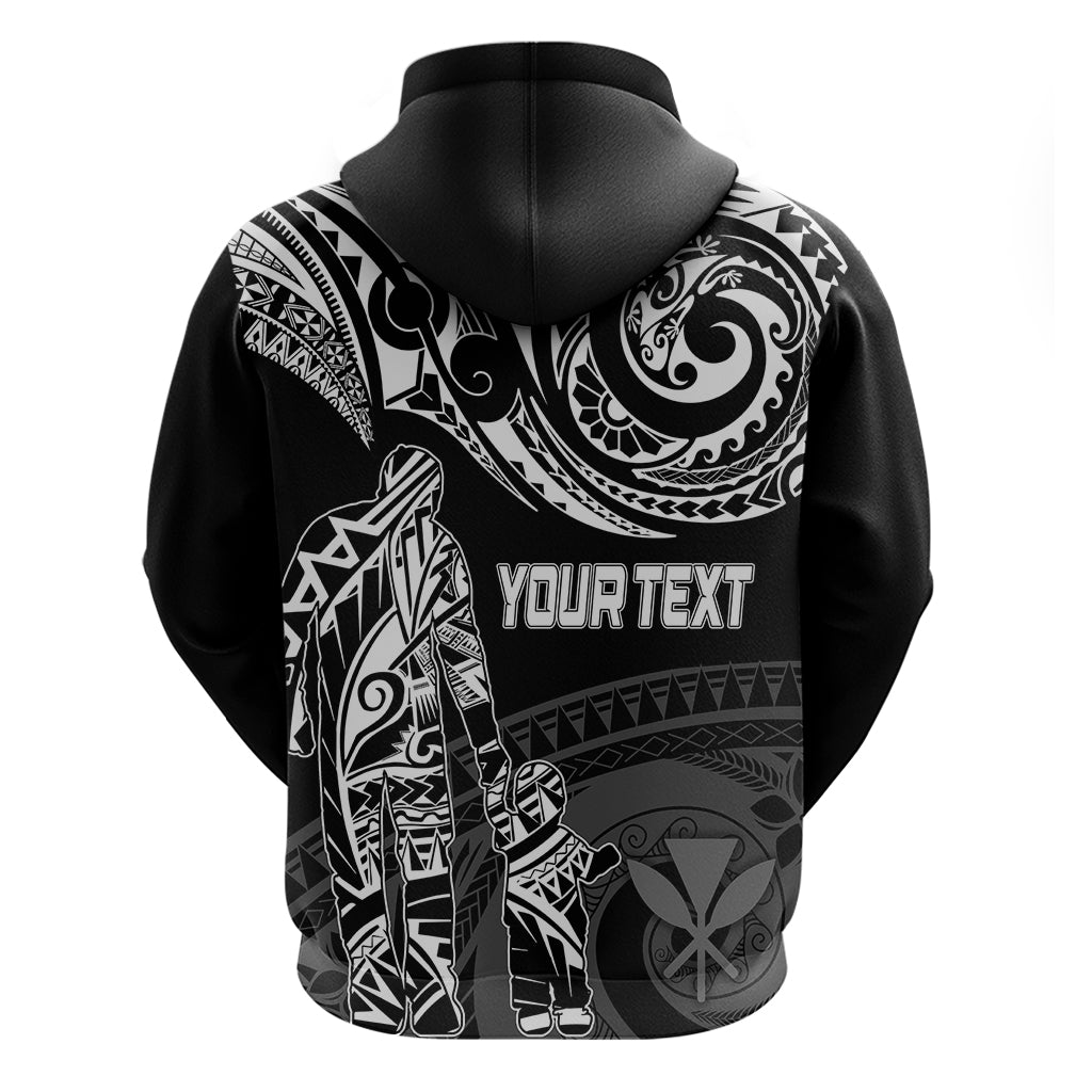 Personalised Father's Day Kanaka Hawaii Hoodie Polynesian Dad & Kid LT7