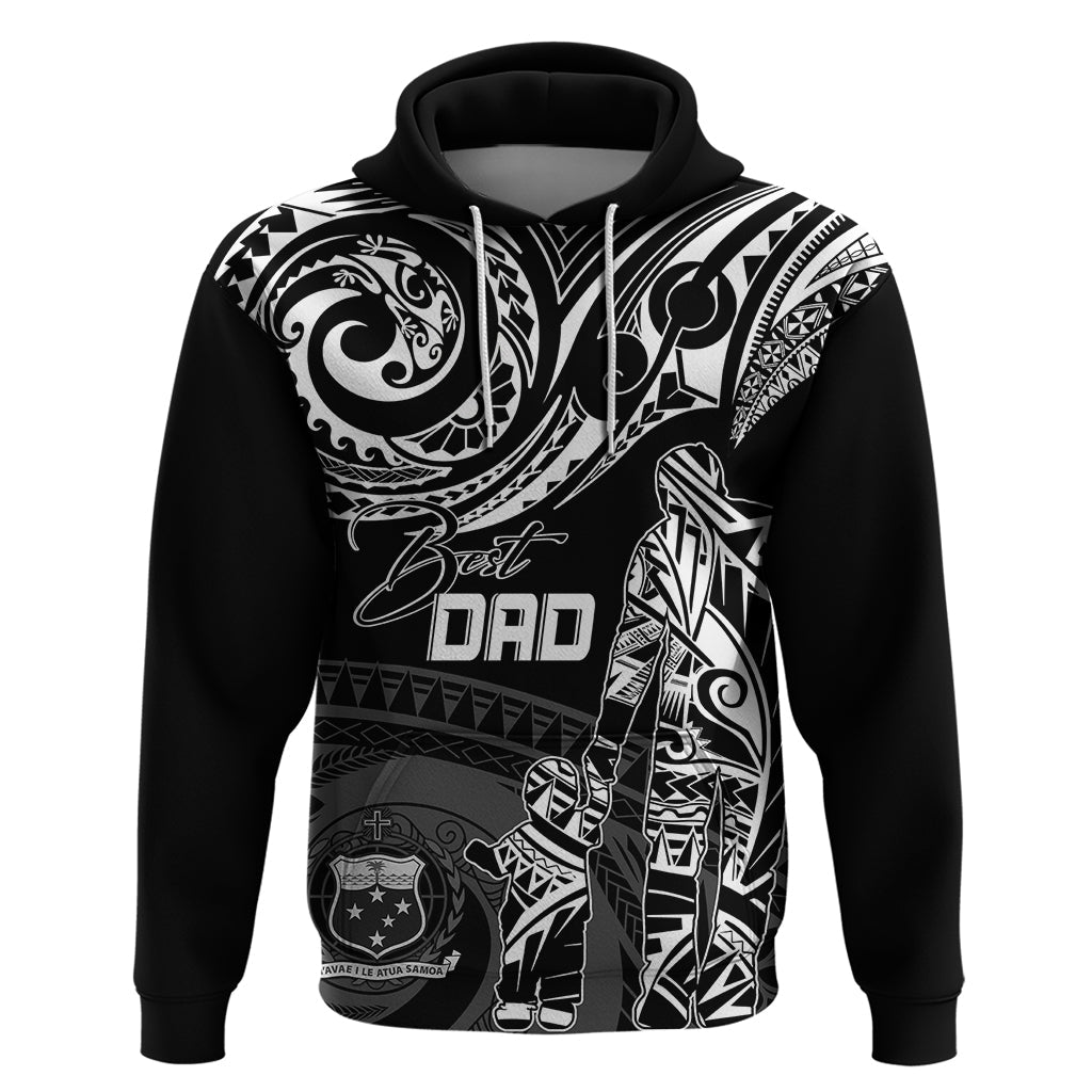 Personalised Father's Day Samoa Hoodie Polynesian Dad & Kid LT7