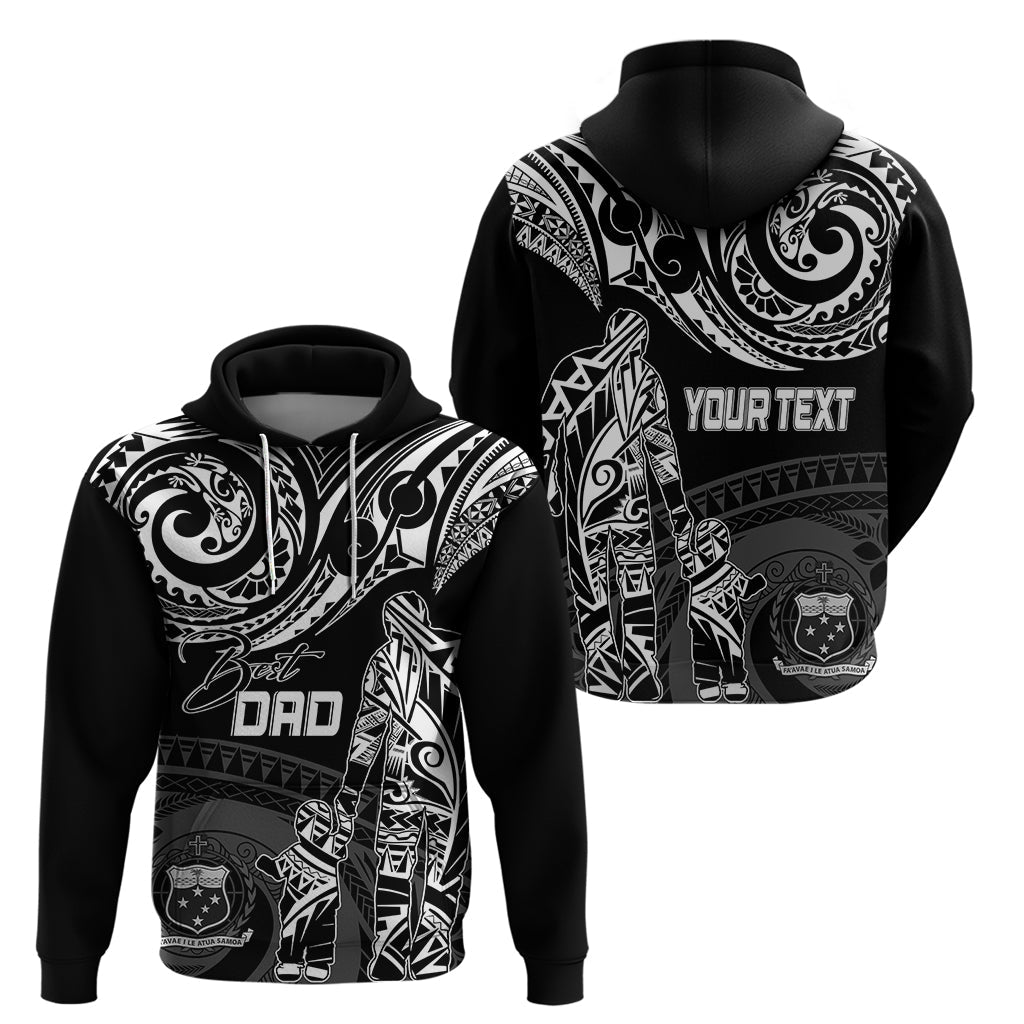 Personalised Father's Day Samoa Hoodie Polynesian Dad & Kid LT7