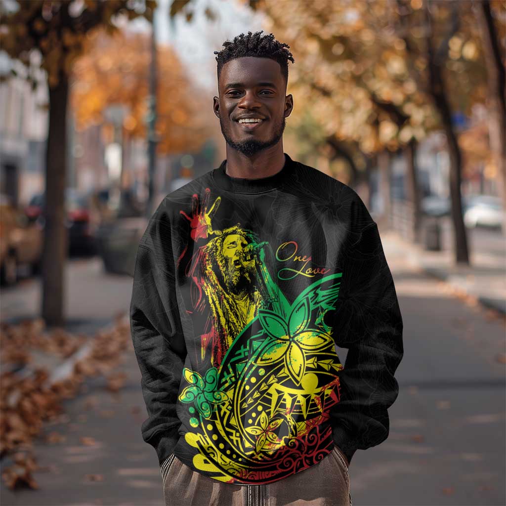 Personalised Jawaiian Reggae Sweatshirt Afro-Polynesian Style LT7