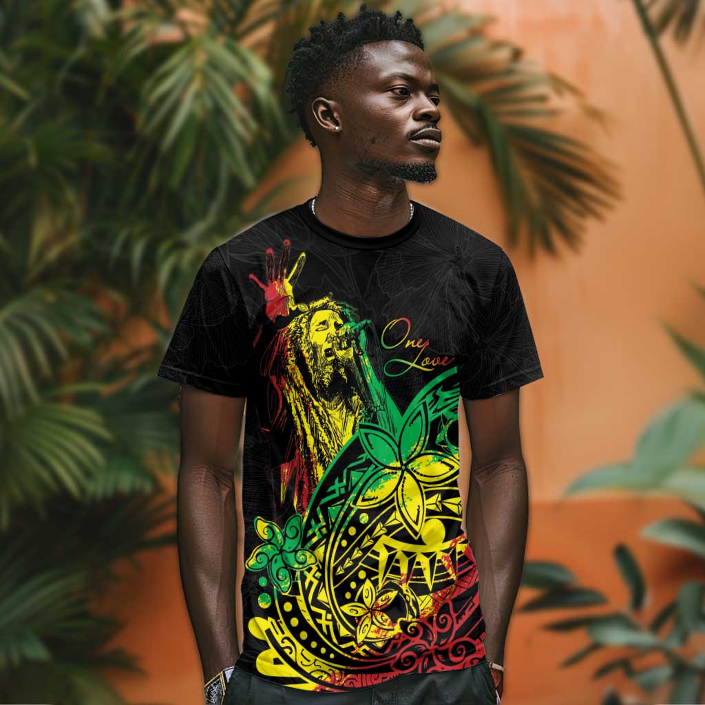 Personalised Jawaiian Reggae T shirt Afro-Polynesian Style LT7