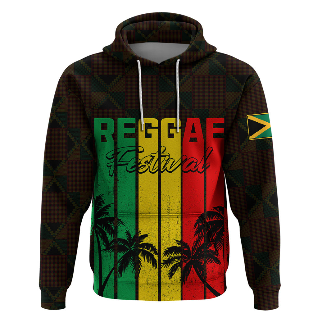 Personalised Jamaica Hoodie Reggae Festival Legend Bob Abstract Portrait LT7