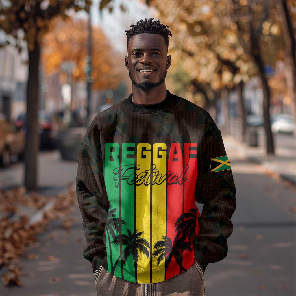 Personalised Jamaica Sweatshirt Reggae Festival Bob Marley Abstract Portrait LT7