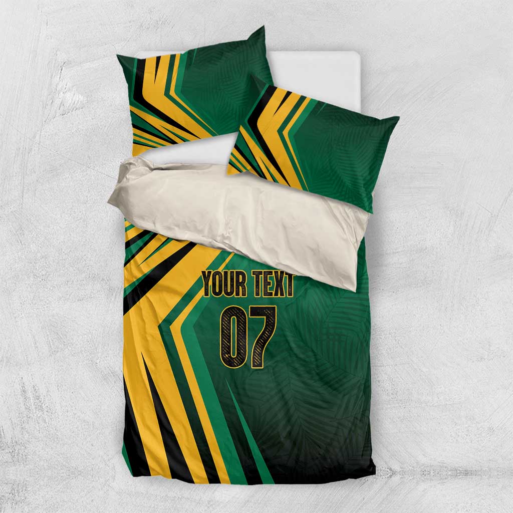 Afro-Jamaican Tropical Palm Personalized Bedding Set LT7