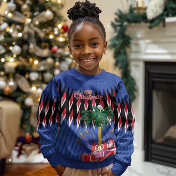 Haiti Afro Christmas Kid Ugly Christmas Sweater Festive Vibes LT7